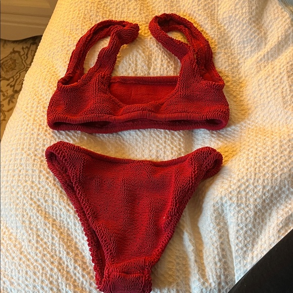Elysiian red ruched bikini set - Picture 3 of 3